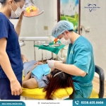 Không khí làm việc cuối tuần tại phòng khám nha khoa Nhân Hòa